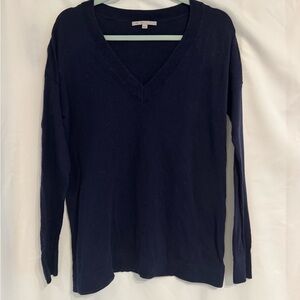 GAP Deep Blue V-Neck Long Sleeve Sweater
